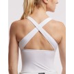 Temps Danse Anissa Yogi tanktop gekruisde bandjes mulberry