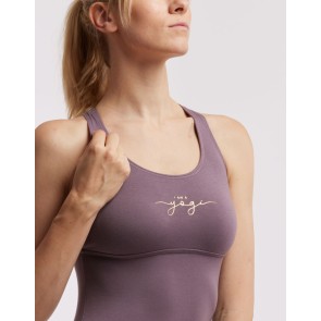 Temps Danse Anissa Yogi tanktop gekruisde bandjes zeeblauw