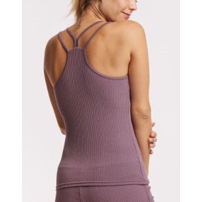 Temps Danse Rituel Tanktop met Dubbele dunne bandjes mulberry achterkant