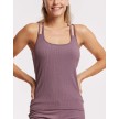 Temps Danse Rituel Tanktop met Dubbele dunne bandjes mulberry voorkant