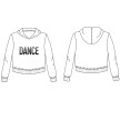 Temps Danse Taiga Meisjes Crop Hoodie dans yoga 