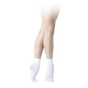 Sansha Nylon Sokken wit