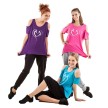 Sansha Skazz blote schouders dansshirt losse top SK1626V