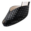 Werner Kern Asta dames dansschoenen zwart geblokt met open peeptoe en enkelbandjes