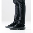 Suny 4045 Heren Comfortabele Zwarte Nappa-Nubbuk Danssneakers met Splitzool