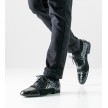Werner Kern 28063 zwarte croco print met suede en leer heren dansschoen sorrent