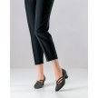werner kern anke donkergrijze ballroom dansschoenen dames lage blokhak comfort