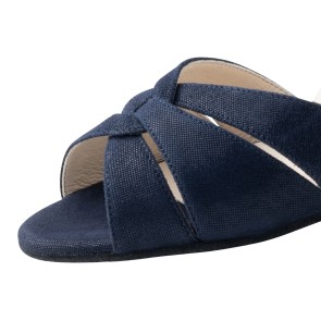 werner kern ebony dansschoenen dames salsa open neus met gevlochten bandjes