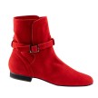 Werner Kern Harper platte danslaarzen latin oefenschoen volksdans schoen rood velours