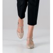werner kern naia dansschoenen dames beige leer dichte neus