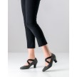 werner kern tamara dames dansschoenen met suede zool grijs suede geen gespjes