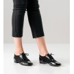 Werner Kern Taylor platte dansschoenen voor dames zwart lakleer en suede