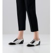 Werner Kern Taylor platte dansschoenen voor dames vintage zwart wit leer