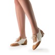 Werner Kern Taylor dames dansschoenen swing met lederen zool voor binnen en buiten dansen caramel