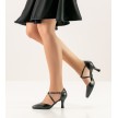 Werner Kern Patty 65 dames dansschoenen flare hak zwart lamsleer en suede zool
