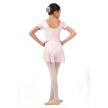 Rumpf Balletpakje Jersey met Rokje voor meisjes roze achter
