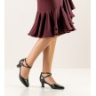 Werner Kern Betty dames dansschoenen dichte neus met flare hak 6,5 cm zwart nappaleer