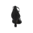 Portdance PD707 Dames Salsaschoenen zwart hoge hak suede