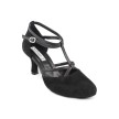 Portdance PD707 zwarte dansschoenen voor dames t-bandje