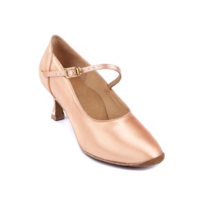 Portdance PD204 Dames Ballroom Schoenen Flesh Satijn