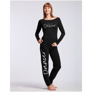 Temps Danse Affetto unisex trainingsbroek zwart