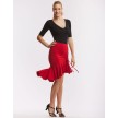 Temps Danse Alana Latin Ballroom Rok rood duurzaam 