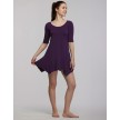 Temps Danse Bakis Bamboo Tunic DansJurk diep paars