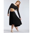 Temps Danse Greta Latin Ballroom Rok zwart comfortabel