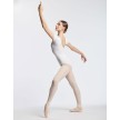 Temps Danse Madras dames viscose balletpakje wit ronde hals 