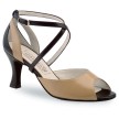 Werner Kern Tiziana Beige-Zwart latin dansschoenen