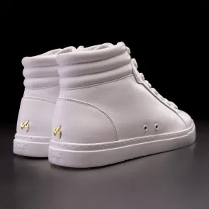 Fuego Hoge witte danssneakers zachte hak