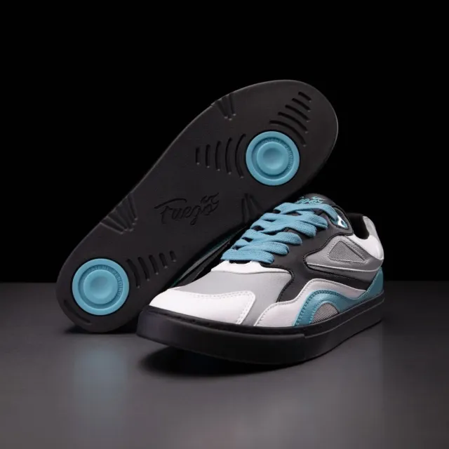 Fuego bdash lage danssneakers unisex blauw wit zwart