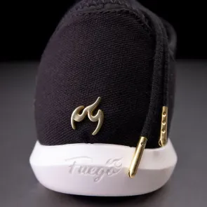 fuego zwarte splitzool dans sneakers hak logo