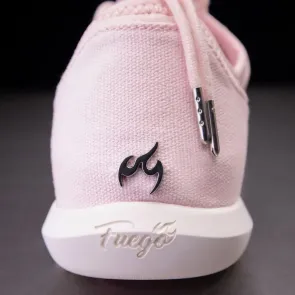 fuego roze splitzool dansschoenen hak logo