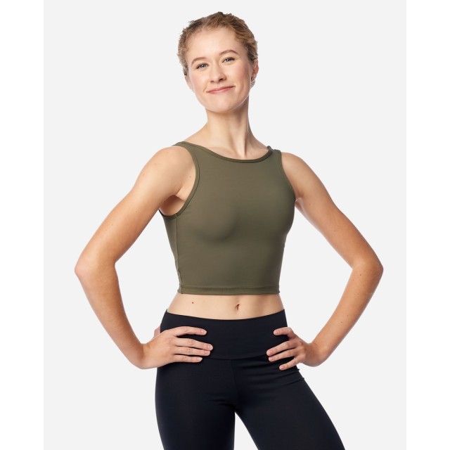 Lulli Dames High Neck Crop Top Mary