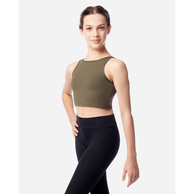 Lulli Meisjes High Neck Tank Crop Top Mary