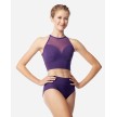 LULLI LUF684 Norah Crop top met hoge hals