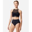 Lulli Dames High Waist Briefs Olive voorkant