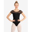 Capezio Dames Balletpakje met Korte Mouwen van Mesh SE1039W