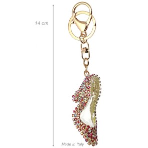 Alista Decolleté Schoen Sleutelhanger Met Strass boreale