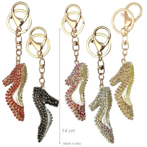 Alista Decolleté Schoen Sleutelhanger Met Strass