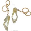 Alista Decolleté Schoen Sleutelhanger Met Strass goud
