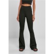 Urban Classics Ladies Recycled High Waist Flared Leggings front