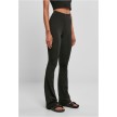 Urban Classics Ladies Recycled High Waist Flared Leggings side right