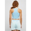 Urban Classics Ladies Cropped Knot Top balticblue rug