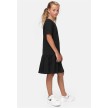 Urban Classics Girls Valance Tee Dress zwart recht