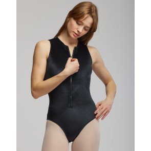 Temps Danse Velvet Zip Front BodySuit Nikki ritssluiting