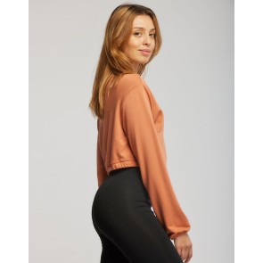 Temps Danse Cary dames Cropped Hoodie canelle achter