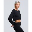 Temps Danse Cary dames Cropped Hoodie zwart