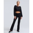 Temps Danse Cary dames Cropped Hoodie zwart